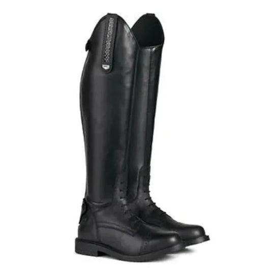 Horze Women's Black Verona Tall Field Riding Boots w/ Glitter Strap