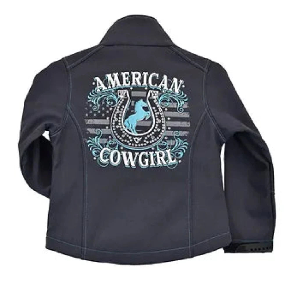 American Cowgirl Poly Shell Jacket "Smoke" Cowgirl Hardware