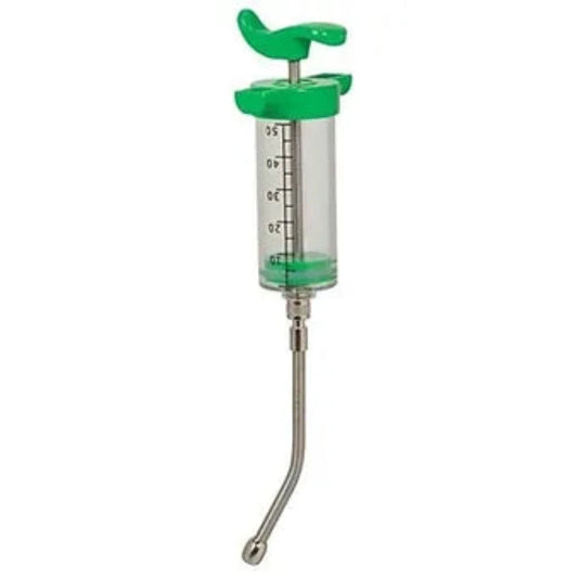 50ml Green Drench Gun Copper-Tip Plastic Steel Injectors For livestock medicine