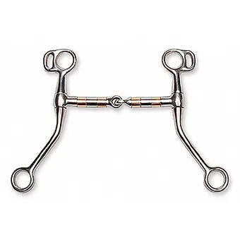 5" Stainless steel Copper Rollers Mouth Snaffle Bit