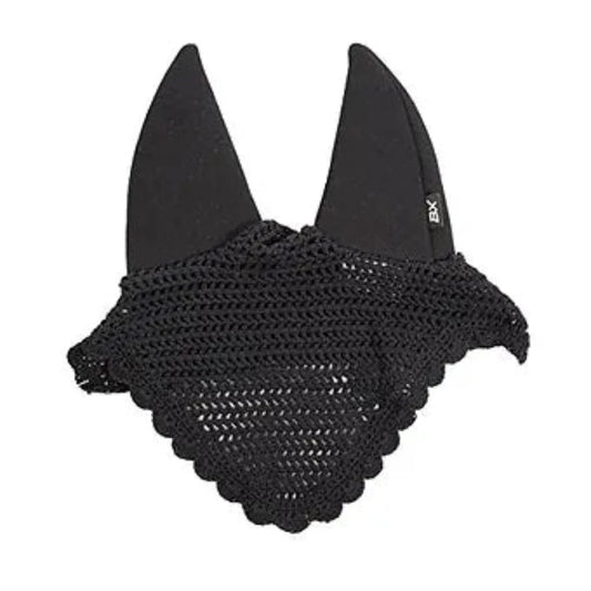 Horze Crochet Fly Veil Ear Net, Cob or Horse size
