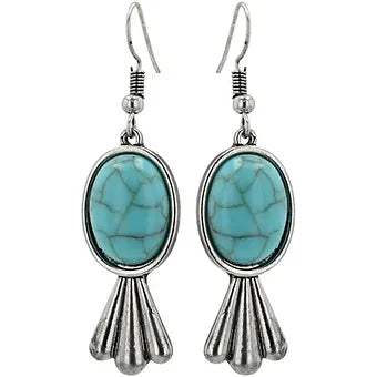 Montana Silversmiths 'Looking Glass' Turquoise Earrings