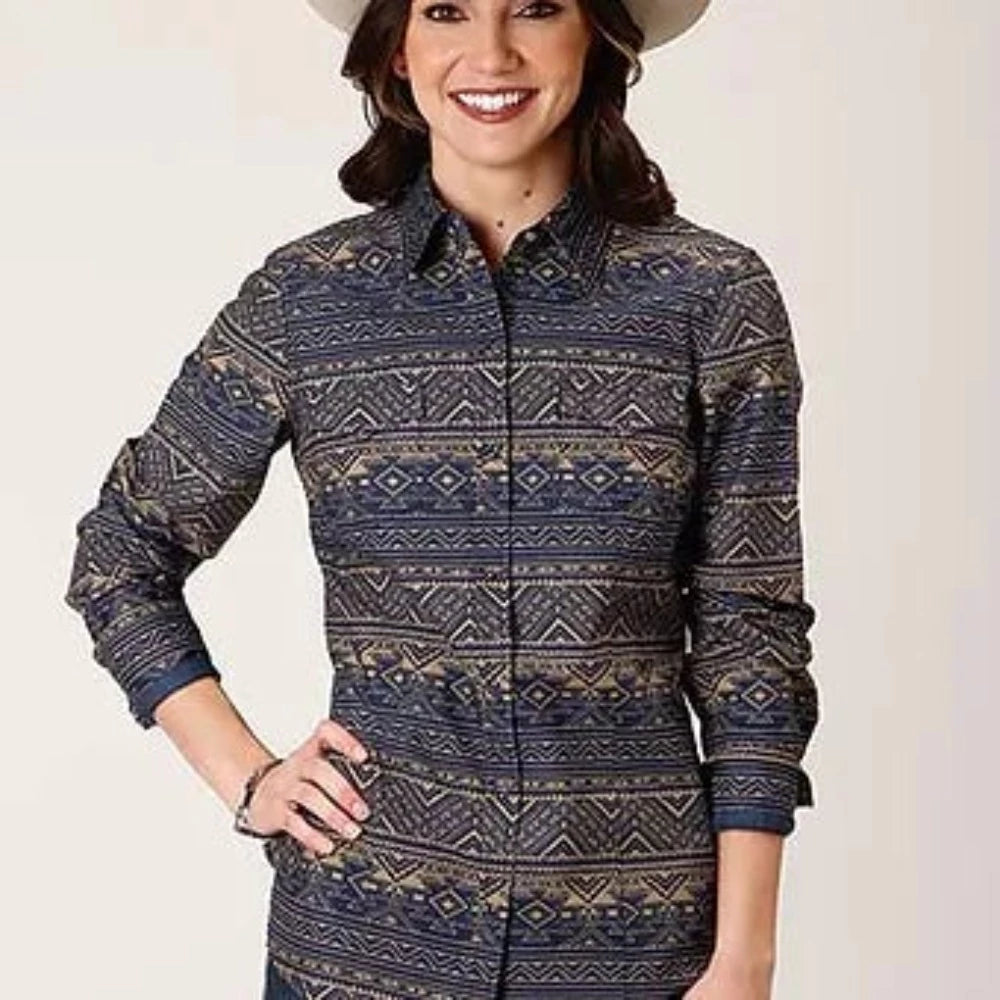 Women's Roper Horizontal Aztec Western Shirt