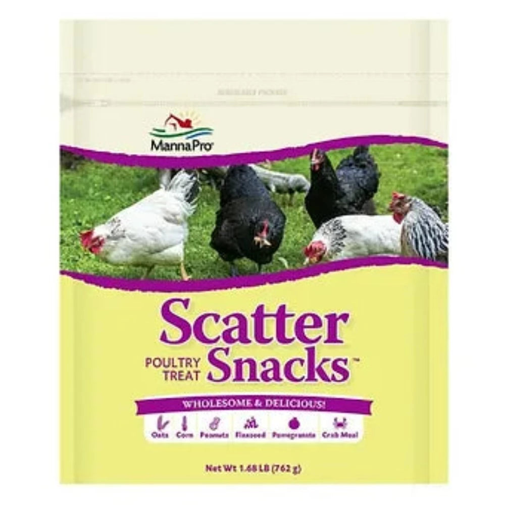 Manna Pro Scatter Snacks Poultry Treat 1.68 lbs. Bag for Chicken/Turkey/Bird