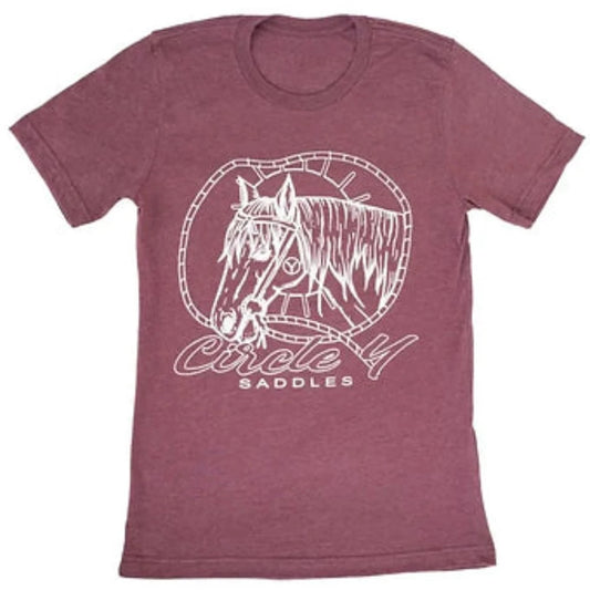 Circle Y Saddles Horse Outline Graphic Shirt