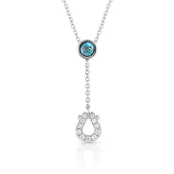 Montana Silversmiths Women's 'Infinite Luck' Turquoise Pendant Necklace