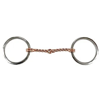 5" Copper Twisted Wire O-Ring Snaffle Bit