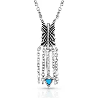 Montana Silversmiths 'Binding Freedom' Turquoise Arrow Necklace