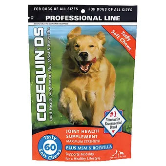 Cosequin DS Maximum Strength Plus MSM & Boswellia Professional Dog Soft Chews