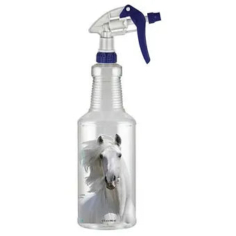 32 oz. Heavy Duty Spray Bottle w/ Adjustable Sprayer Horse Grooming Photo Label