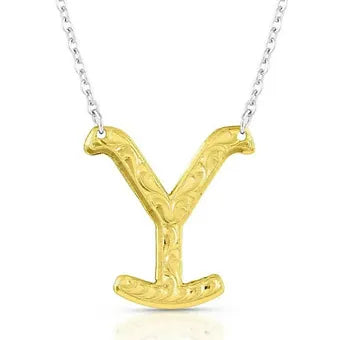 Montana Silversmiths' Women's Yellowstone 'Y' Logo Necklace