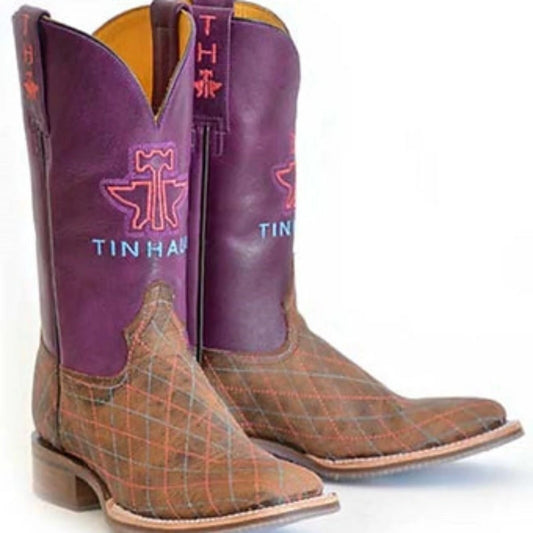 Women's Tin Haul Purple Retro 'Rodeo Sweetheart' Cowboy Boots