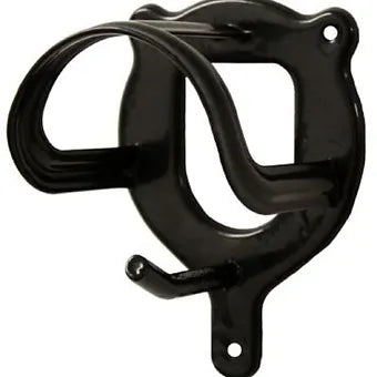 Black PVC coated METAL BRIDLE BRACKET For horse barn stall stable farm