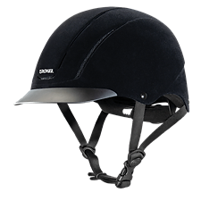 Capriole Black Velveteen English Riding Helmet
