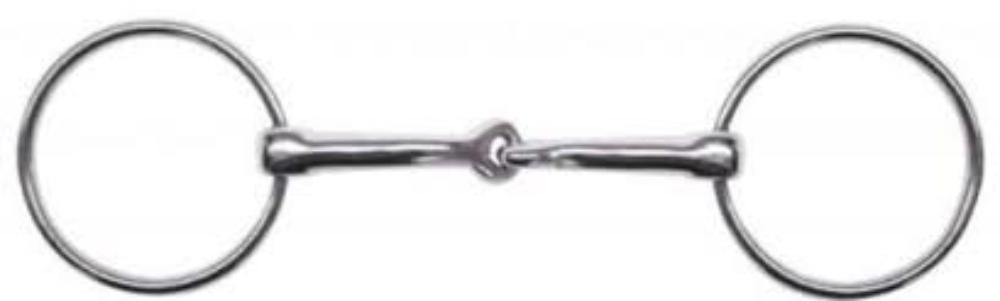 5" Chrome Plated O-Ring Snaffle Bit