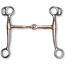 5" Chrome Plated Tom Thumb Snaffle Bit with Copper Mouthpiece