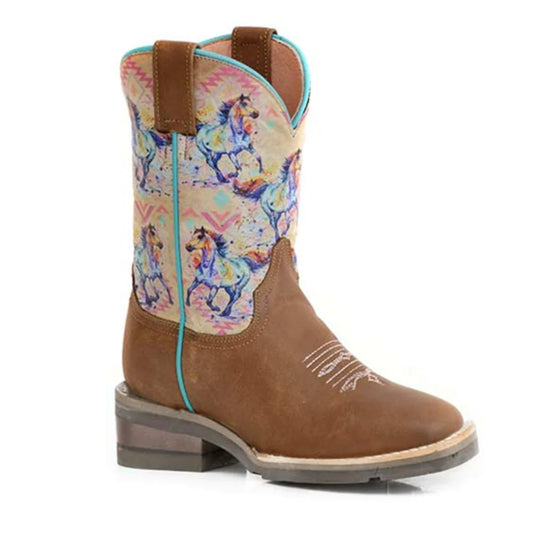 Youth girl's Roper 'Horses' Cowboy Boots
