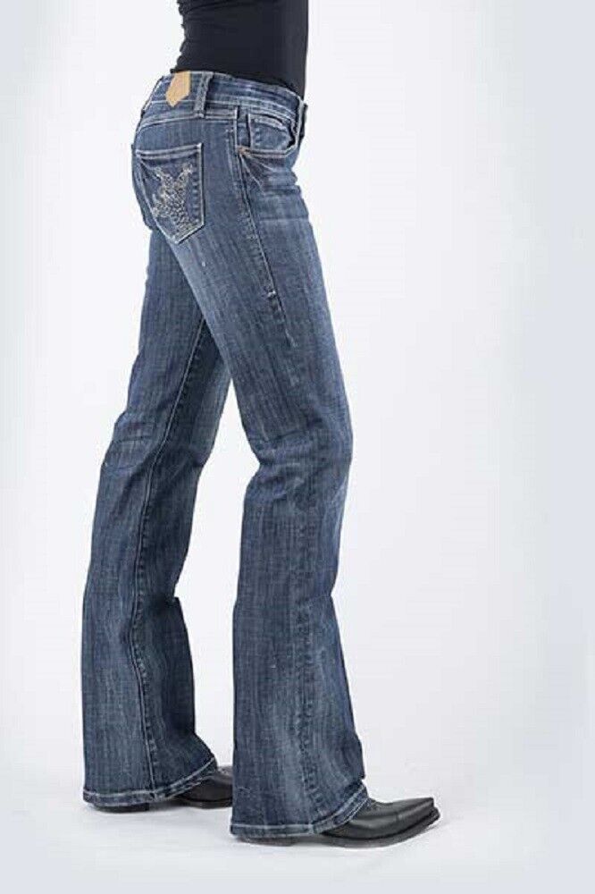 Women's Tin Haul Rosie Fit Low Rise Cactus Pocket Bootcut Jeans