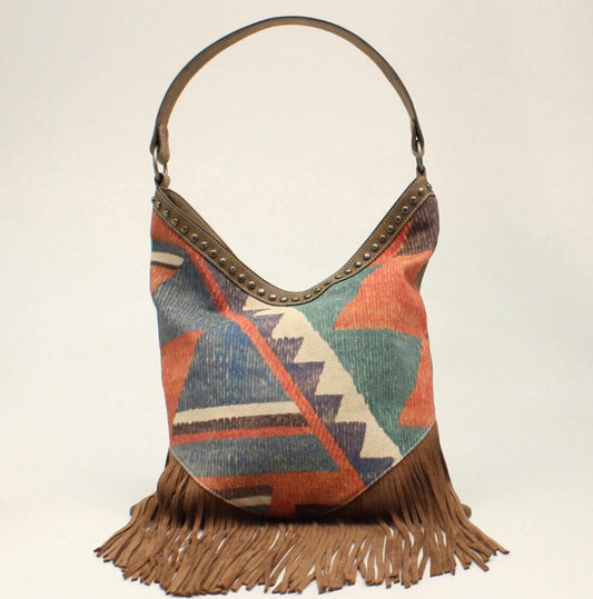 Nocona Belt Co. 'Jenni' Conceal Carry Southwestern Hobo Bag w/ Fringe