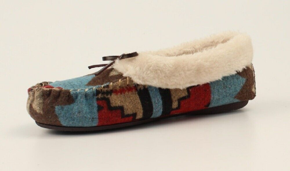 Women's Blazin Roxx Aztec design 'ARIA' MOCCASINS SLIPPERS