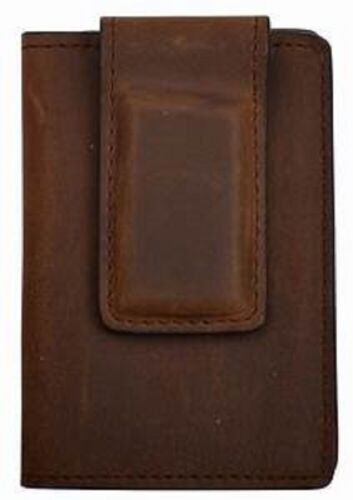 Distressed Leather Money Clip/Wallet