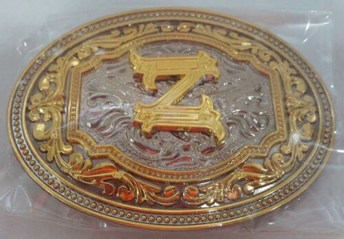 Gold and silver 'Z' Letter Center Belt Buckle