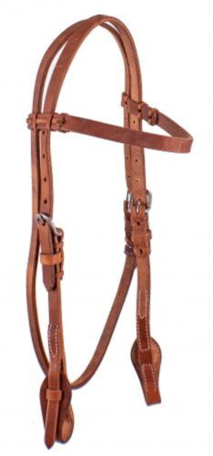 Browband Harness Leather Horse Size Headstall