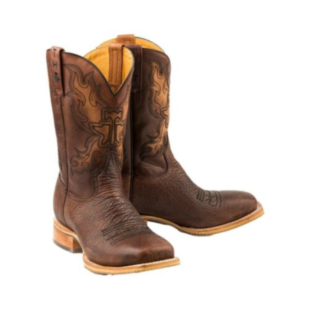 Men's Tin Haul Brown 'Stampede' Western Cowboy Boots