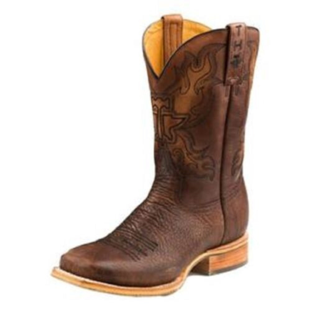 Men's Tin Haul Brown 'Stampede' Western Cowboy Boots