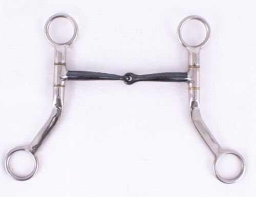 Reinsman smooth mouth 2 piece with flat shanks CR983