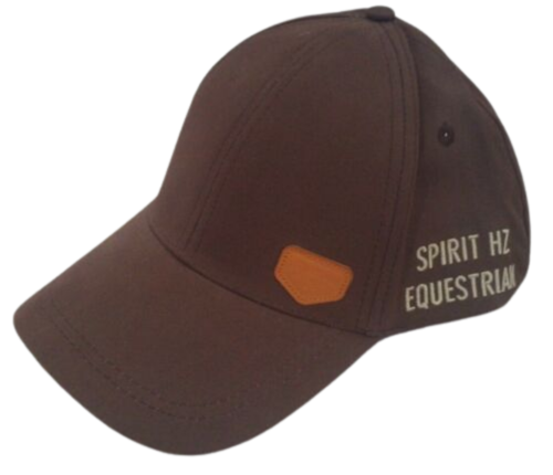 Adjustable Horze Brand Brown Spirit HZ Equestrian Cap w/ Leather tag Horse hat