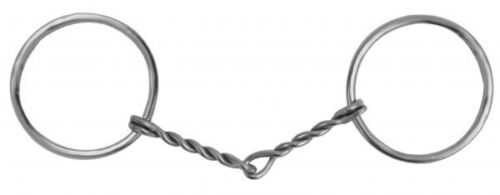 Twisted Wire O-Ring Snaffle Bit 5"