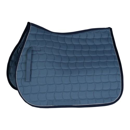 Horze Full Horze Dark Teal All Purpose Saddle Pad w/ Silver Piping