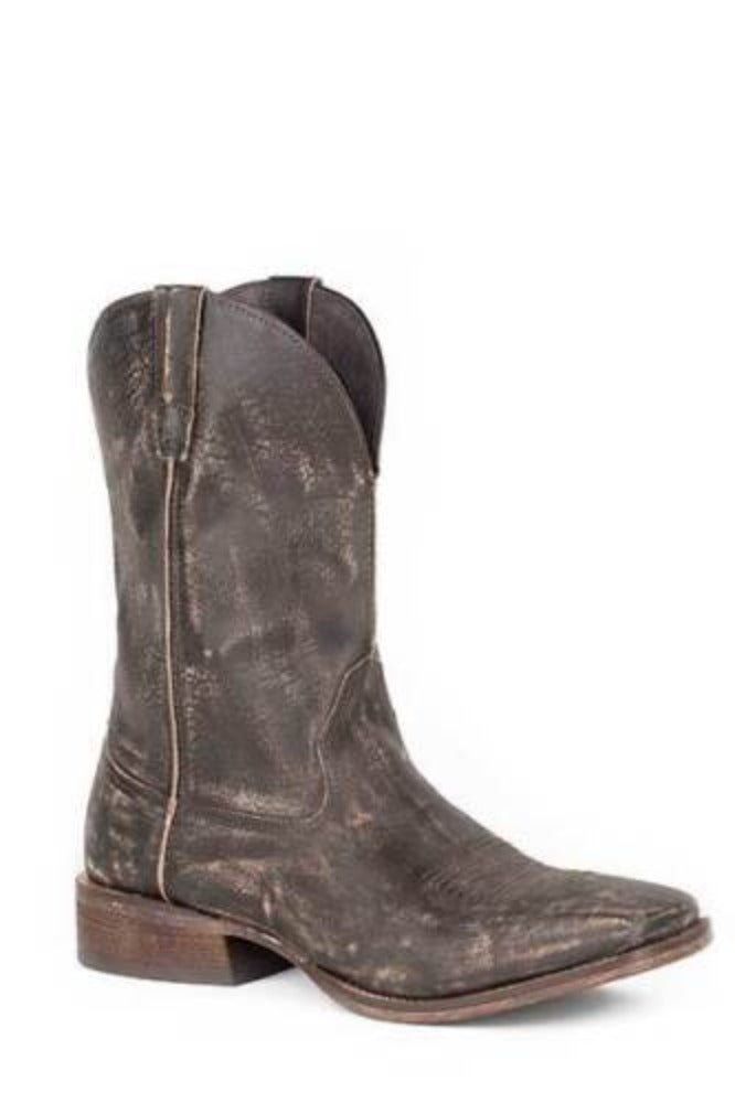 Roper Men's 'Dusty' Sanded Brown Pull-On Western Cowboy Boots