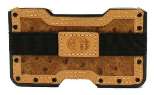 3D Belt Company Smart Wallet Ostrich Tan