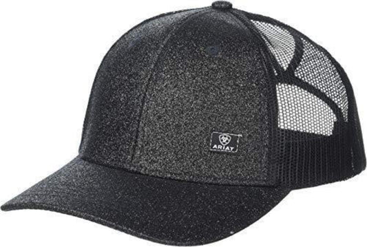 Women's Ariat Black Glitter Hat w/ Snapback
