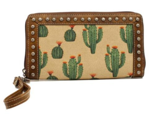 Blazin Roxx Western Desert Cactus Clutch Wallet