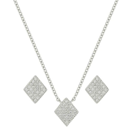 Montana Silversmiths MINI DIAMOND SHAPED NECKLACE & EARRINGS SET