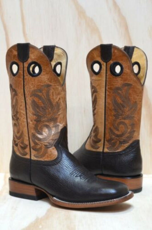 Redhawk Men's Chocolate Cowboy Western Boots