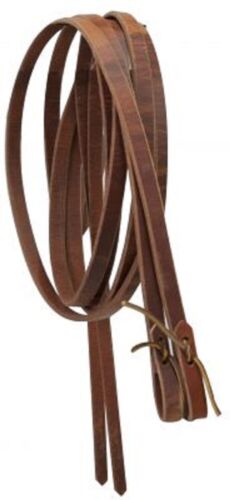 8' Leather Split Reins w/ Water Loops