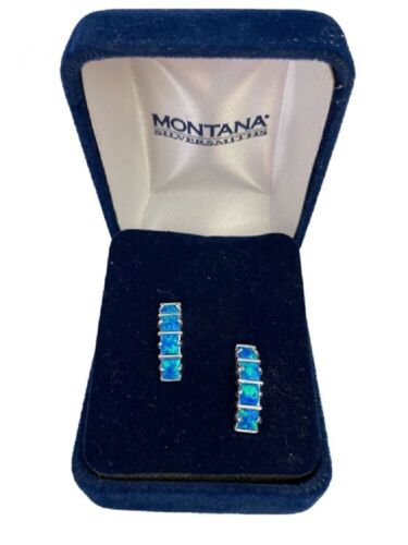 Montana Silversmiths Women's River of Lights Dueling Waves Opal Earrings