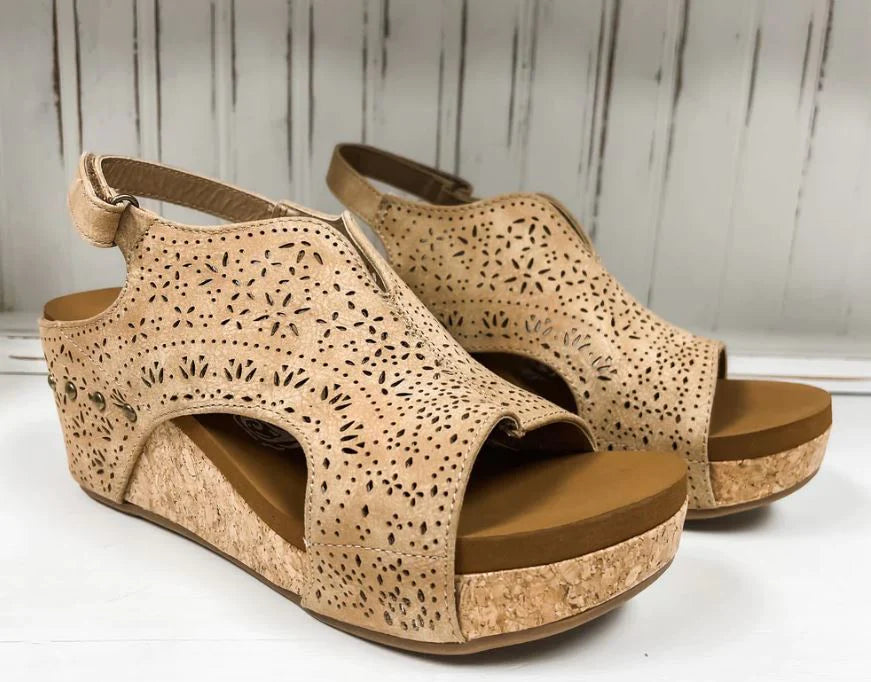 Very G 'Free Fly' Wedge Sandal in Nude