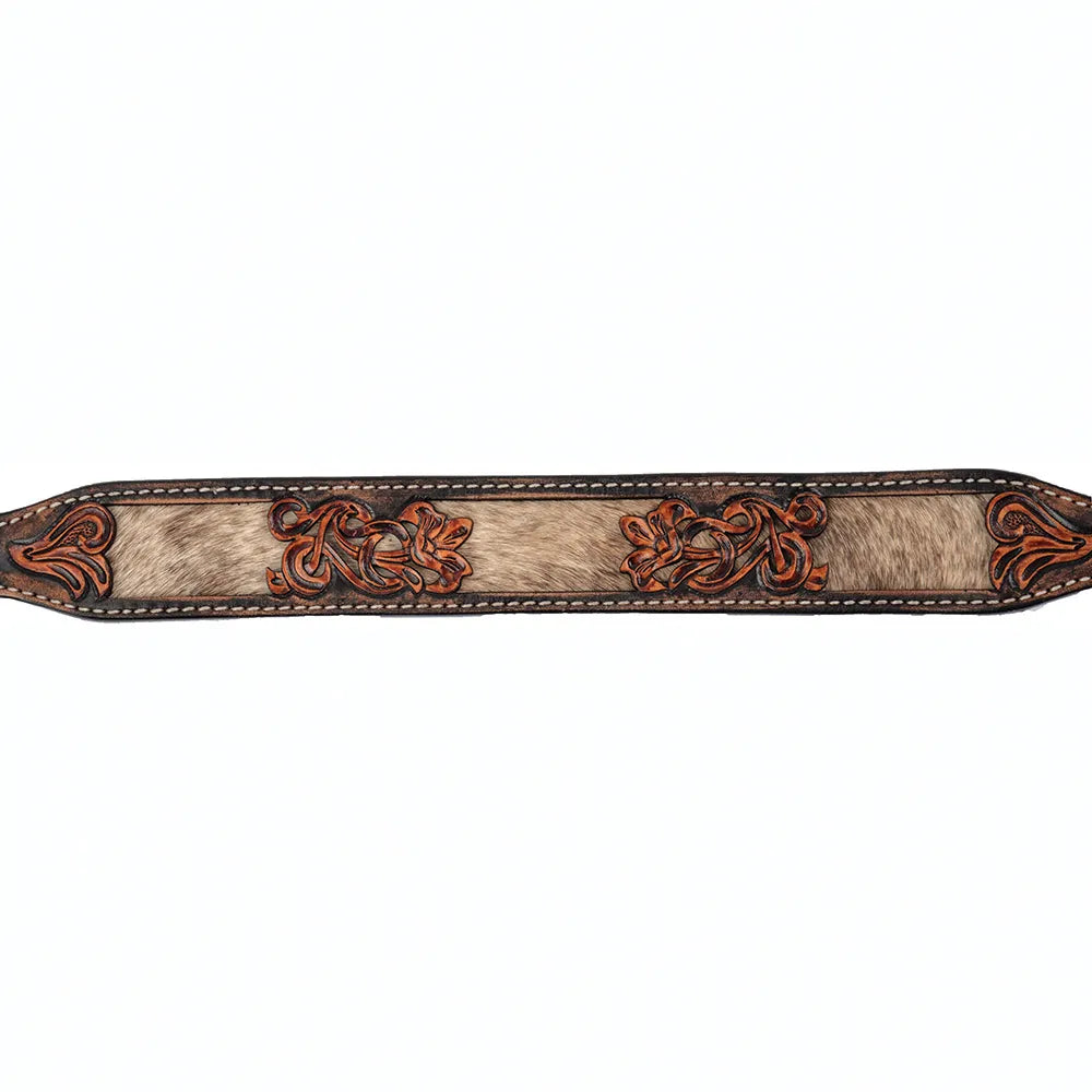 Circle Y Pony size Filigree Cowhide Leather Breast Collar